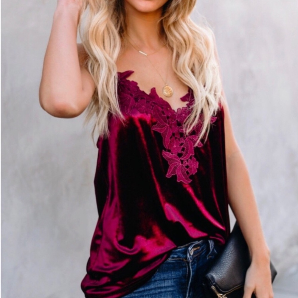 Just In! Like a dream velvet cami tank